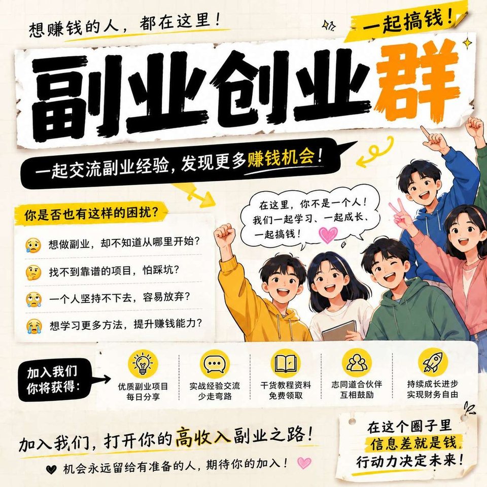 副业创业群模板